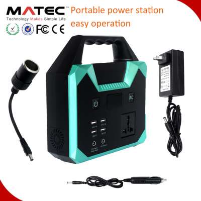 100W 200W power station with AC Output  for camping/home/travel outdoor and indoor emergency portable power station